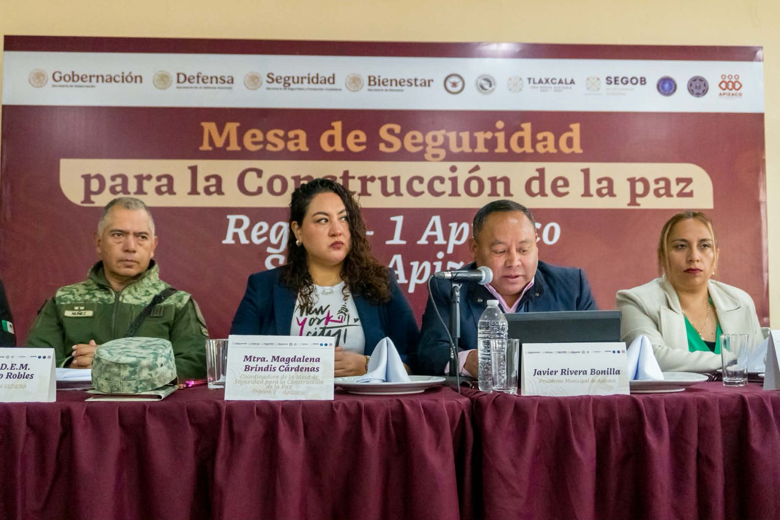 Javier Rivera se suma a la coordinación regional en materia de seguridad desde Apizaco